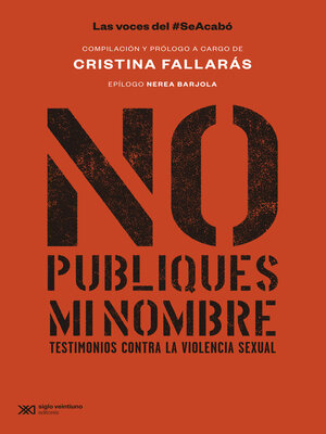 cover image of No publiques mi nombre